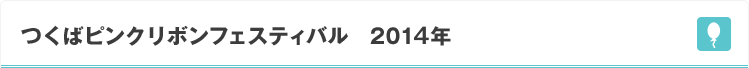 つくばピンクリボンフェスティバル 2014年